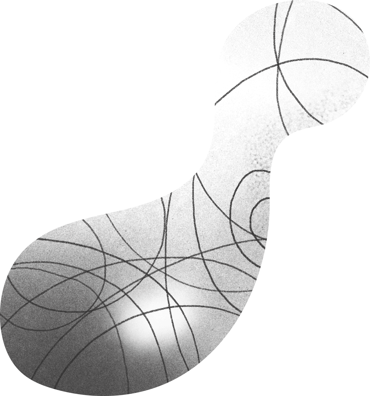 Handdrawn Textured Blob Accent